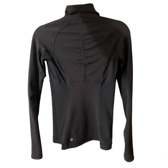 LULULEMON Run Switch Back 1/2 Zip Reversible Pullover grey black/black, size 4 - Picture 8 of 12
